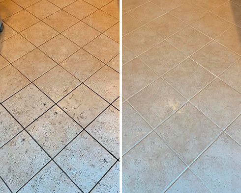 Floor Restored by Our Tile and Grout Cleaners in Orange Park, FL