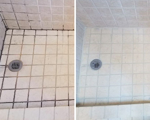 Shower Restored by Our Tile and Grout Cleaners in Jacksonville Beach, FL