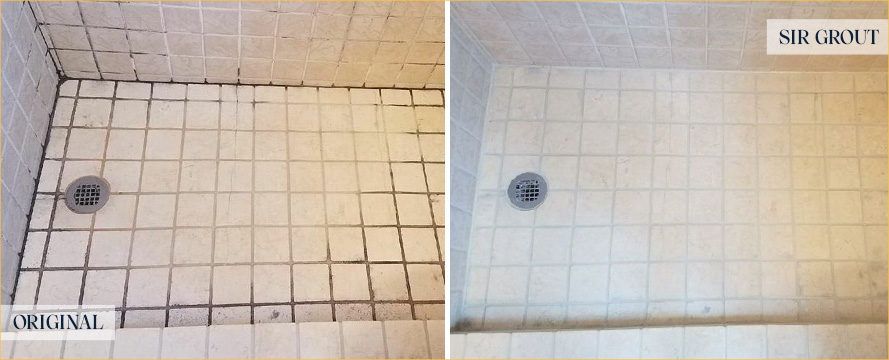 Shower Expertly Restored by Our Tile and Grout Cleaners in Jacksonville Beach, FL