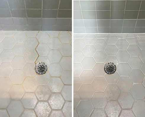 Shower Restored by Our Tile and Grout Cleaners in Ponte Vedra Beach, FL