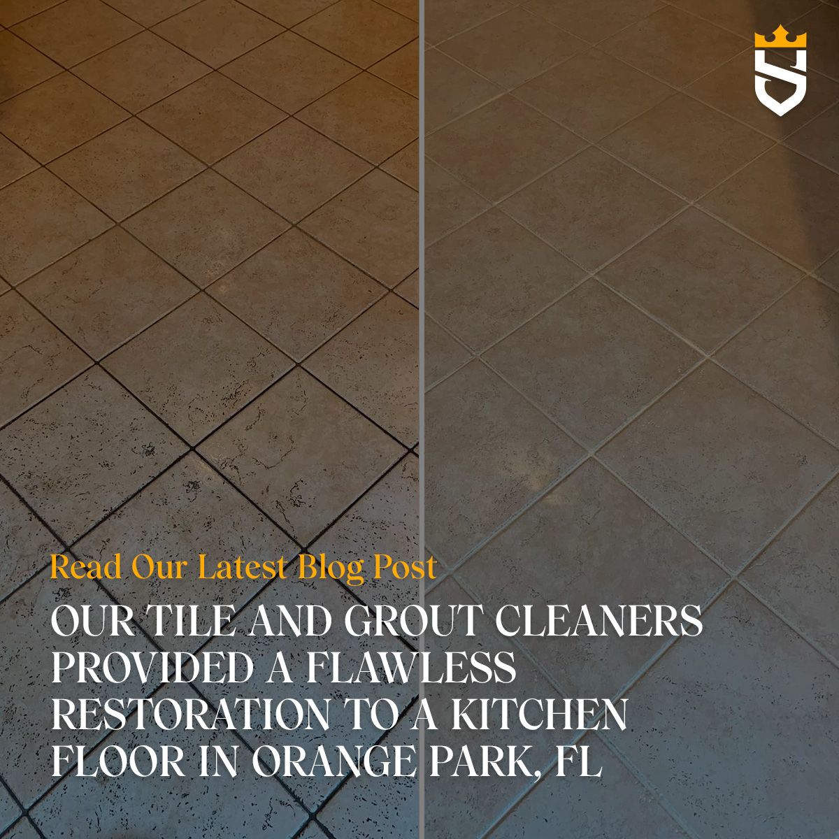 Our Tile and Grout Cleaners Provided a Flawless Restoration to a Kitchen Floor in Orange Park, FL