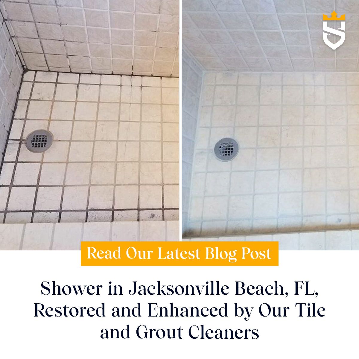 Shower in Jacksonville Beach, FL, Restored and Enhanced by Our Tile and Grout Cleaners