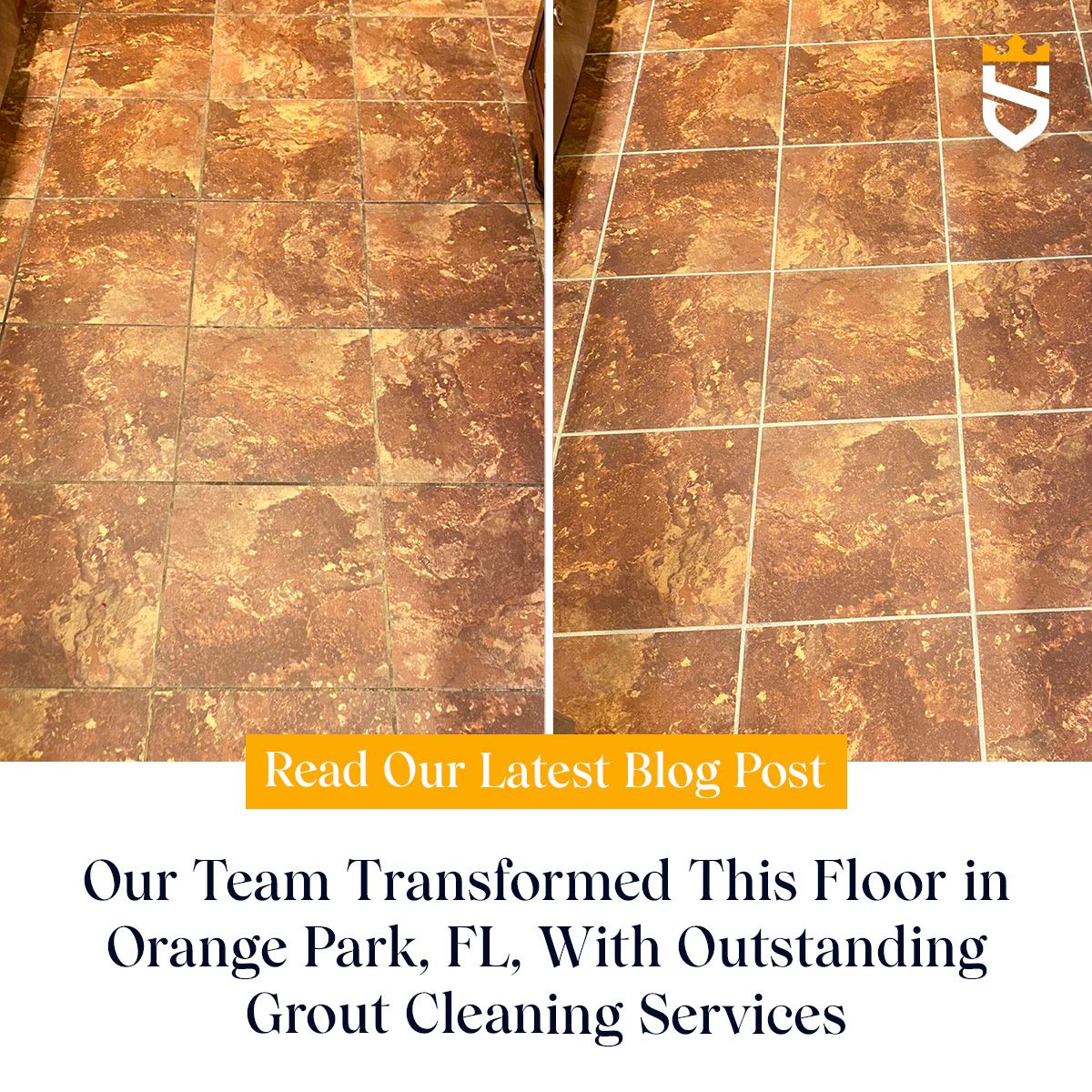 Our Team Transformed This Floor in Orange Park, FL, With Outstanding Grout Cleaning Services